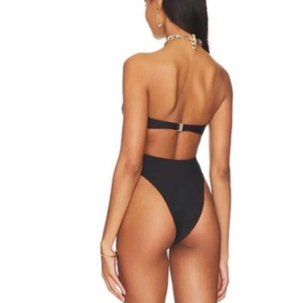 REVOLVE X MICHAEL COSTELLO Shae One Piece Black - Picture 2 of 2